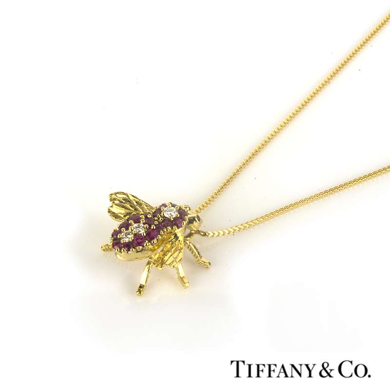 tiffany & co gold bee necklace